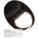 YAMEL Clip-in Bangs Dark Brown Human Hair Extensions for Women - Buy Online on SooperMarket.com