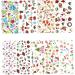 Christmas Nail Stickers Decals 3D Nail Art Stencils Designs Self Adhes TIP Nail Art Stickers Creat Design New Year Stickers Christmas Decor Practical - Buy Online on SooperMarket.com
