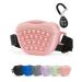 Gobeigo Silikon Hundeleckerli bags with dogs training clicker magnetic closure bag for treats puppy training or dog walks hip belt fanny pack (pink)