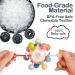 BPA Free Baby Teething Ball Rattle Toy for 3-18 Month Olds - Navy Blue | Grasping & Teething Relief Activities - Buy Online on SooperMarket.com