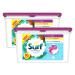 Surf 3-in-1 Washing Detergent Capsules Coconut Bliss Long Lasting Fragrance and Made with Natural Essential Oil Laundry Detergent XL Pack 45 Washes (Pack of 2)