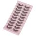 Wiwoseo 10 Pairs 14MM Cat Eye 3D Effect Natural Wispy Fluffy Russian False Eyelashes - Buy Online on SooperMarket.com