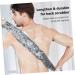 Silicone Body Brush Bath Towel Set - 2Pcs Pull Back Strip Scrubber for Adults | 100x25cm - Buy Online on SooperMarket.com