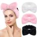 SINLAND Cute Hair Bands Spa Headband for Washing Face Makeup Headband For Women 3Pack assorted2