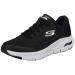 Skechers Women's Arch Fit Infinity Cool Sneaker 43 EU Black Textile Synthetic White Trim
