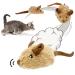 2 Pack Cat Toys Interactive for Indoor Cats Feather Squeaky Bird & Mouse Kitten Plush Toys, Three Dogs & A Cat Melody Chaser Motion Activated Kitty Toys with Bird Chirping Moving Mouse Coffee