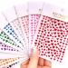 Taicols 10 Sheets 3D Design Nail Stickers Glitter Heart Nail Stickers Self-Adhesive Valentine's Day Nail Stickers Shiny Love Heart Nail Stickers DIY Nail Art Nails Decoration for Women Girls - Buy Online on SooperMarket.com