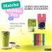 Matcha Bubble Tea Kit (7 servings) with Ranong Thai Tea Mix Matcha Green Tea Latte Instant Mix 161g and Wu Fu Yuan Black Tapioca Pearls 250g Including Mint Retail Boba Tea Straws - Buy Online on SooperMarket.com