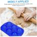 Cabilock Silicone Mold 6 Pcs Six Egg Mold Silicone Molds Capacillos para Cupcake Easter Egg Shaped Molds Chocolate Mold 22.2X12.7CMx3pcs Bluex3pcs - Buy Online on SooperMarket.com