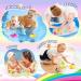 EUCOCO Dinosaur Bath Toys for 1-5 Year Old Boys and Girls - Light Up Toddler Bath Toys - Perfect Birthday Gifts for Kids - Colorful and Fun - Buy Online on SooperMarket.com