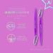 Almost Famous Women's Face Exfoliator Razors - Beauty Grooming Tool for Facial & Body Hair Removal - Purple, 6 Count - Buy Online on SooperMarket.com