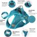 Ultra-Light Adjustable Cat Dishes & Soft Padded Running Vest for Kittens & Puppies - Escape Protection Turquoise - Buy Online on SooperMarket.com