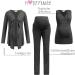 Herzmutter Maternity Homewear Set - 3-Piece Nursing Pyjamas - Pregnancy & Breastfeeding Wellness Suit - XL Dark Gray - Buy Online on SooperMarket.com