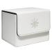 SXTT MTG Deck Box Large Card Deck Box Fit 120+ Single Sleeved Cards for Commander Compatible with MTG/TCG/CCG Magnetic Game Card Case(White)
