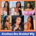 Bilisar Box Braid Wig for Black Women - 30 Inch Hand Braided Synthetic Lace Front Wig with Baby Hair - Lightweight Knotless Cornrow Braids in Natural Black (1B) - Buy Online on SooperMarket.com