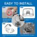 Child Safety Stove Knob Covers - 5 Pack with Double-Key Lock | Universal Gas Oven Knob Guards for Baby Proofing - Buy Online on SooperMarket.com