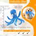 Wandergo Squeaky Dog Toys 2 PCS Octopus Dog Toy with Crinkle Paper Plush Dog Teeth Cleaning Toy Dog Soft Toy Durable Dog Toys for Large Dogs Medium Dogs Playing(Blue+Green) - Buy Online on SooperMarket.com