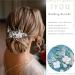 IYOU Bridal Wedding Hair Clips Green Crystal Barrette Hair Comb Butterfly Flower Headpiece Prom Bride Hair Accessories for Women - Buy Online on SooperMarket.com