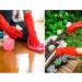 Vgo Reusable Household Gloves | Long Sleeve Latex Cleaning Gloves | Size M Red RB2143 | 1 Pair - Buy Online on SooperMarket.com