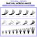 240PCS D Curl 12-16mm Individual Cluster Lashes Extensions for 3D Effect and DIY Eyelash Extensions - RR-12-16mm 3D Clusters+40D-0.07-D - Buy Online on SooperMarket.com