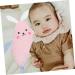 Warmhm Baby Comfort Towel & Plush Toy | Soft Bath Towel for Toddlers & Infants | Newborn Toy & Towel Set - Rosa 30x15 cm - Buy Online on SooperMarket.com