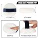Whaline 4 Pack Velour Powder Puff - 2.9 Inch Washable Cotton Puffs with Ribbon & Case for Foundation Body & Loose Powder (White - Buy Online on SooperMarket.com