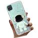 Tivenfezk Nadoli for Samsung Galaxy A22 5G astronaut Hidden Stand Shell caricature glitter stand soft silicone bling transparent protective cover samsung galaxy a22 5g green