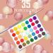 Jutoe 35-Color High Pigmented Eyeshadow Palette - Matte, Shimmer, Glitter | Long Lasting, Waterproof Eye Makeup (Style 2) - Buy Online on SooperMarket.com