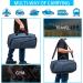 Kuston Sports Gym Bag with Shoes Compartment & Wet Pocket - Blue | Duffel Bag for Men and Women - Buy Online on SooperMarket.com