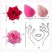 JeVenis Rosa Acrylic Minimalist Art Lady Face Cake Topper Pink Rose Cake Topper Gold Palm Leaves Wedding Cake Toppers for Wedding Bridal Shower Birthday Party - Buy Online on SooperMarket.com