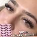 Geeneiya 8D Cat Eye 17mm Mink False Eyelashes - Fluffy Long Lashes for All Eye Shapes - Buy Online on SooperMarket.com