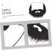 2pcs Fake Beard Party Supplies for Adults Halloween Decor Prom Decor Old Man Stick-on Mustache Fake Beard Costume Halloween - Buy Online on SooperMarket.com