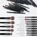 TEXAMO Professional Makeup Brush Set for Kabuki Foundation Powder Contour Blush Highlighter Eye Shadow - Black (C-Diamond Brush) with Cosmetics Bag - Buy Online on SooperMarket.com