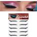 Stick On Glitter Eyeliner Strips | Instant -Adhesive Eyeliner Stencil Sparkle 5 Pairs Makeup Eyeliner Stickers Sticker Eyeliner for Party Eye Makeup Tool Eyeliner Tool Bukisa silver (five pairs) - Buy Online on SooperMarket.com