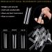 AUERVO 110 PCS Clear Square Nail Tips | Full Cover Acrylic False Nails | Long Coffin Shape | Traceless & Transparent with Box | 11 Sizes | For Women, Girls, Nail Salons & DIY Nail Art - Buy Online on SooperMarket.com