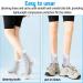 Darryy Compression Socks - 4 Pairs for Men & Women (2 Black 2 White L/XL) | Premium Comfort & Support for All-Day Wear - Buy Online on SooperMarket.com
