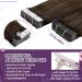 Buy Laavoo Real Hair Tape Extensions - Brown Ombre & Balayage 50g 20pcs 45cm - Premium Quality Remy Hair - Buy Online on SooperMarket.com