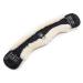 Christ lamb fur moon belt saddle strap by Werner Horse-anatomical dressage (short belt) with concaver sickle shape lambskin belt in black-nature length: 65 cm 65 cm black-nature