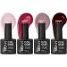 Mylee Complete Gel Nail Kit with LED Lamp - 4 Colors, Top & Base Coat, Salon Series Lamp, Gel Remover - Black - Buy Online on SooperMarket.com