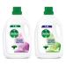 Dettol Antibacterial Laundry Sanitiser Lavender and Sensitive Fragrance Free Cleanser Additive Multipack 25 Washes 2x 1.5L Pack of 2.