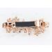 Faship Smoked Topaz Color Brown Crystal Floral Hair Barrette Clip - Buy Online on SooperMarket.com