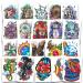 American Vintage Temporary Tattoos - 100 Pre-Cut 2x2 Classic Designs for Adults & Kids - Buy Online on SooperMarket.com