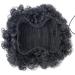 Medium 1B# Afro Puff Drawstring Ponytail Extension - Short Synthetic Kinky Curly Hairpiece for Natural Hair - Buy Online on SooperMarket.com