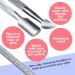 Professional Stainless Steel Cuticle Pusher & Nippers Duo - Nail Cleaner for Manicure & Pedicure - Buy Online on SooperMarket.com