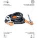 Freudenier Adjustable Dog Leash for Medium & Large Dogs - 2m Robust Nylon with Brown Leather Elements - Perfect for Chasing - Buy Online on SooperMarket.com