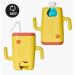 DIDOBABY Didopoucher: Two-in-ONE Anti-Spill Holder for Baby Food Pouches and Juice Bricks - Yellow - Buy Online on SooperMarket.com