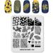 Alexnailart Professional Stamping Plates Autumn Leaves Ginkgo Maple Leaf Template Manicure Printing Tool NA036 - Buy Online on SooperMarket.com