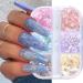Holographic Mermaid Nail Art Glitter Sequins - 50g Irregular Aurora Opal Flakes for Nail Decoration - Buy Online on SooperMarket.com