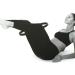 com-four Pilates Ring - Black/Pink Resistance Ring for Yoga & Pilates Training | Fitness Equipment for Thighs & Arms - Buy Now! - Buy Online on SooperMarket.com