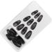 Press On Nails Coffin Press On False Nail Tips Black False Nails Artificial Nails Fake Solid Color Solid Color Fake Nails Ballerina Nail Art Tips Sets - Buy Online on SooperMarket.com